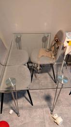 Glazen eettafel, Ophalen, Gebruikt, Rechthoekig, 50 tot 100 cm