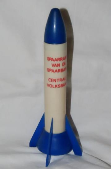 Spaarpot in de vorm van een raket DE CENTRALE VOLKSBANK beschikbaar voor biedingen