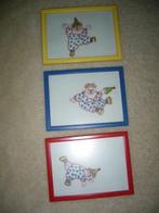 schilderij 3 stuks clown kinderkamer, Ophalen of Verzenden, Zo goed als nieuw, Wanddecoratie