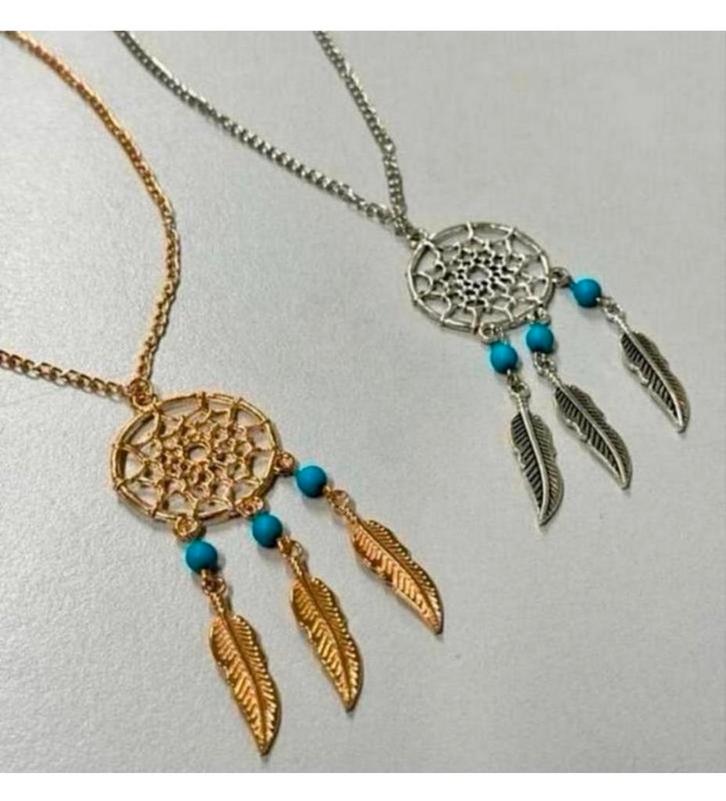 Dromenvanger ketting dames vrouwen - Zilver of goud kleur, Sieraden, Tassen en Uiterlijk, Kettingen, Nieuw, Met hanger, Verstelbaar