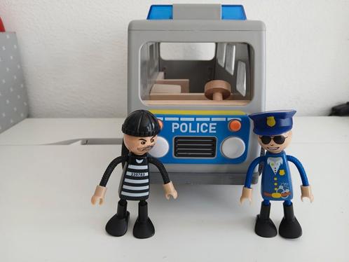 Politie auto met poppetjes, Kinderen en Baby's, Speelgoed | Actiefiguren, Zo goed als nieuw, Ophalen