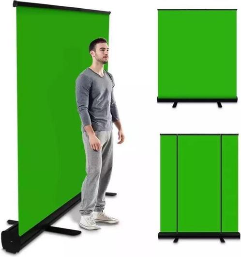 Oprolbare Green Screen, Audio, Tv en Foto, Fotografie | Fotostudio en Toebehoren, Zo goed als nieuw, Statief of Scherm, Ophalen