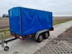 Henra tandem as aanhangwagen met huif 300 x 130 2000 kg, Auto diversen, Aanhangers en Bagagewagens, Gebruikt, Ophalen of Verzenden