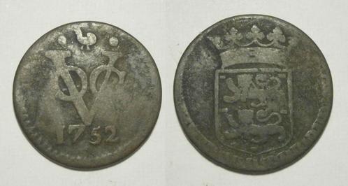 West Friesland VOC Duit 1752, Postzegels en Munten, Munten | Nederland, Losse munt, 1 cent, Vóór koninkrijk, Ophalen of Verzenden