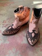Italiaans lage western laars hand gestikt, Lage of Enkellaarzen, Ophalen of Verzenden, Zo goed als nieuw, Roze