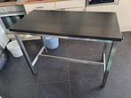 Werktafel met stalen onderstel, Antiek en Kunst, Ophalen