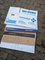 8 stevige verhuisdozen, Doe-het-zelf en Verbouw, Kratten en Dozen, Ophalen, 40 tot 60 cm, Opvouwbaar, 50 tot 75 cm