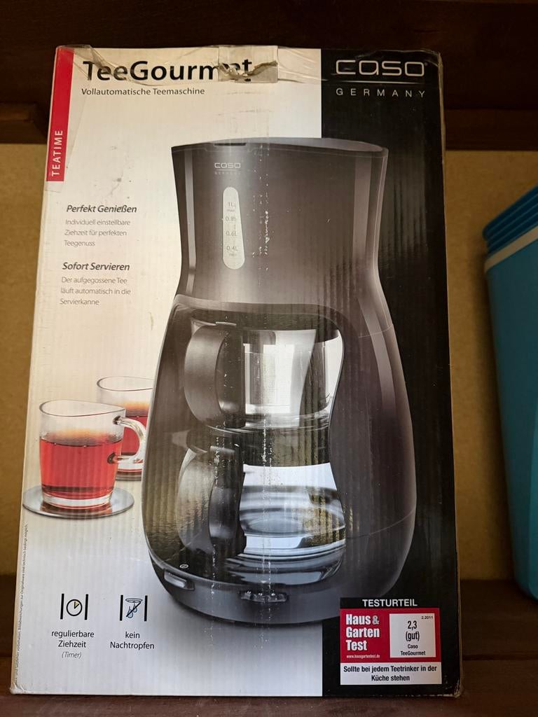 CASO TeeGourmet Automatische Theemachine - Nieuw!, Ophalen, Afneembaar waterreservoir, Overige modellen, Overige typen