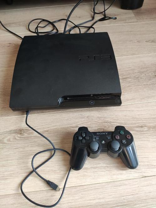 PlayStation 3 Slim + 34 Topgames + Controller – Complete Set, Spelcomputers en Games, Spelcomputers | Sony PlayStation 3, Zo goed als nieuw