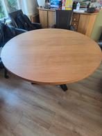 Grote ronde eettafel hout, Huis en Inrichting, Tafels | Eettafels, Ophalen, 100 tot 150 cm, Rond, Zo goed als nieuw