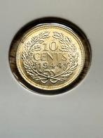 10 cent 1944 S Wilhelmina unc, Ophalen, Zilver, 10 cent, Koningin Wilhelmina