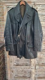 Oude leren marine leger jack, Verzamelen, Ophalen of Verzenden, Landmacht, Nederland, Kleding of Schoenen