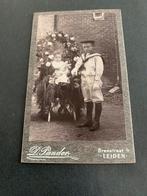 cdv carte de visite 2 kinderen Leiden D Pander buitenopname, Verzamelen, Verzenden, Foto, Zo goed als nieuw, Voor 1940