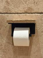 Stijlvolle WC Rolhouder met Plankje, Huis en Inrichting, Ophalen of Verzenden, Nieuw, Zwart, Overige typen