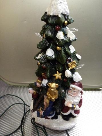 kerstboompje van steen met kindjes vintage beschikbaar voor biedingen