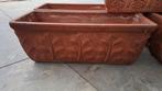 5 vintage Italiaanse terracotta bloembakken, Tuin en Terras, Bloembakken en Plantenbakken, Ophalen, Steen, Gebruikt, Minder dan 30 cm
