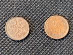 Halve cent, 1/2 cent Nederland 1891 en 1940, Ophalen of Verzenden, Koningin Wilhelmina, Setje