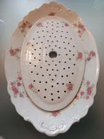 2-delige visschaal met bloemmotieven, Antiek en Kunst, Antiek | Schalen, Ophalen of Verzenden