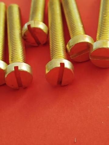 10-25-st Messing CILINDERKOP bout (m8)x50 mm din 84 kotter beschikbaar voor biedingen