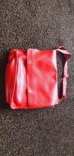 Te koop originele PTT rode leren tas, Sieraden, Tassen en Uiterlijk, Tassen | Schoudertassen, Gebruikt, Ophalen