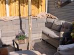 Loungeset hoekbank wicker incl. hoes, Ophalen, 5 zitplaatsen, Gebruikt, Loungeset