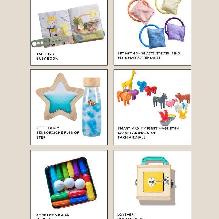 Huur een busy box met o.a. Tiptoi Smartgames Plusplus, Kinderen en Baby's, Speelgoed | Overig, Zo goed als nieuw, Jongen of Meisje