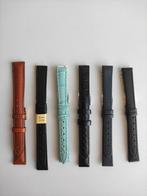 Luxe leren anti allergic horlogebandjes 12mm (nieuw), Ophalen, Nieuw, Leer