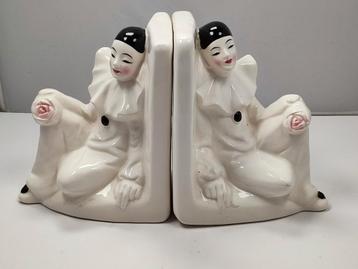Vintage Pierrot Boekensteun - Clown beschikbaar voor biedingen