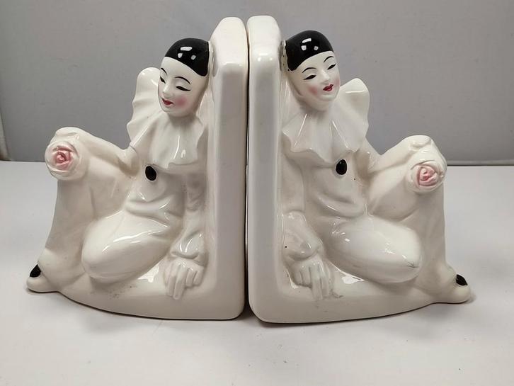 Vintage Pierrot Boekensteun - Clown, Huis en Inrichting, Woonaccessoires | Overige, Gebruikt, Ophalen of Verzenden