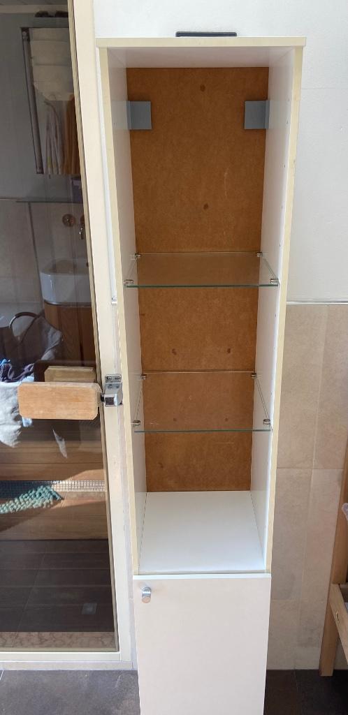 Étagère de salle de bain, Huis en Inrichting, Badkamer | Badkamermeubels, Gebruikt, (Half)hoge kast, 150 tot 200 cm, Minder dan 50 cm