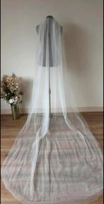 Bruidssluier dubbellaags 3 meter lang, Kleding | Dames, Trouwkleding en Trouwaccessoires, Ophalen of Verzenden, Zo goed als nieuw
