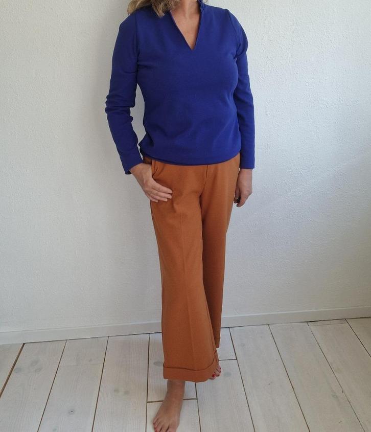 Studio Anneloes top. Maat M. Kobaltblauw., Kleding | Dames, Tops, Zo goed als nieuw, Maat 38/40 (M), Blauw, Lange mouw, Ophalen of Verzenden