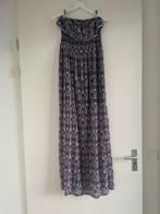 Paarse Maxi Jurk met print - Maat M, Maat 38/40 (M), Paars, Zo goed als nieuw, Onder de knie