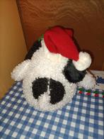 Kerst hond handpop met 3 liedjes 24 cm groot, Ophalen of Verzenden