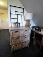 Gangkast met 6 manden, teakhout, Huis en Inrichting, Kasten | Ladekasten, Ophalen, Gebruikt, 5 laden of meer, Teakhout