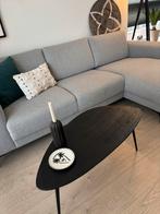 Zwart asymmetrisch houten tafeltje, Ophalen, Minder dan 45 cm, Zo goed als nieuw, 75 cm of meer