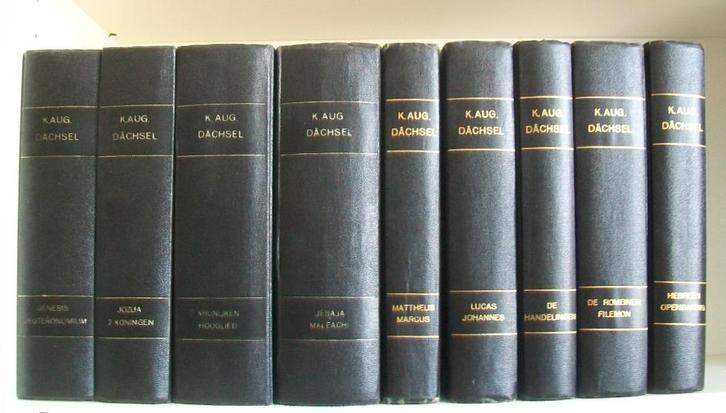 K. Aug. Dächsel - Bijbelverklaring - compleet 9 delen, Boeken, Godsdienst en Theologie, Gelezen, Christendom | Katholiek, Christendom | Protestants
