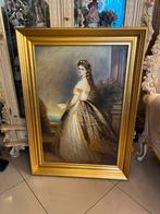 Olieverf groot portret schilderij, Antiek en Kunst, Ophalen of Verzenden