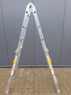 Wakü ladder 4x4 zgan, Ophalen, Zo goed als nieuw, Ladder, Opvouwbaar of Inschuifbaar