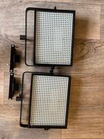 Twee Lupoled 560 LED floodlight videolamp led panels, Ophalen, Zo goed als nieuw, Lamp of Flitsset