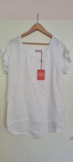 Didi wit shirt korte mouw / witte blouse maat M, viscose., Maat 38/40 (M), Verzenden, Wit, Nieuw