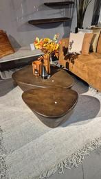 Salontafel Mila Mangohout Bruin Groot & klein extra korting, Ophalen, 50 tot 100 cm, Nieuw, 50 tot 100 cm
