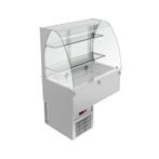 Gebogen koelvitrine | Inoxfera vvr7-CT-4 | 0/+4 C - +5/+10 C, Ophalen, Nieuw in verpakking, Koelen en Vriezen