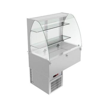Gebogen koelvitrine | Inoxfera vvr7-CT-4 | 0/+4 C - +5/+10 C beschikbaar voor biedingen