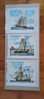 Gerrit Groenewegen 3   x Schepen gravure uit 1789, Ophalen of Verzenden