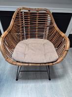 Rotan stoel rieten stoel bamboe, Huis en Inrichting, Stoelen, Ophalen, Zo goed als nieuw, Bruin, Eén