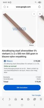 Zilversoldeer 5% 0,5kg nieuw in verpakking, Ophalen of Verzenden, Nieuw, Minder dan 150 ampère, Overige typen