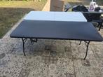 Campingtafel met elastisch tafelkleed B75xL180 wit, Caravans en Kamperen, Kampeermeubelen, Ophalen, Gebruikt, Campingtafel