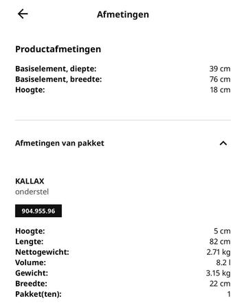 IKEA Kallax Onderstel