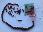 Antieke kraaltjes (oude) granaatketting klederdracht Zeeland, Ophalen of Verzenden, Overige materialen, Ketting